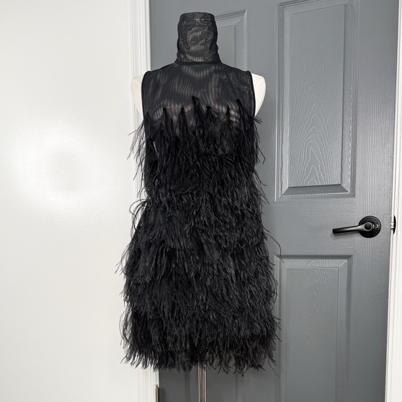 The Attico Feather Tulle Minidress - Picture 4 of 9